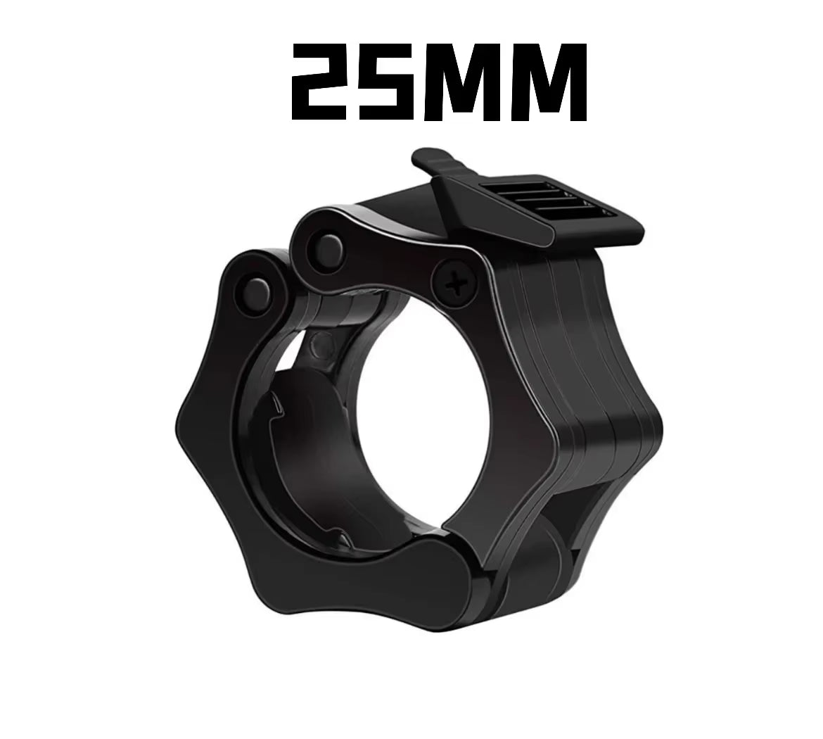 Barbell & Dumbbell Collar Locks – Spring Clips for Weightlifting (25–30 mm)  