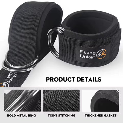 Padded Ankle Straps – D-Ring Attachments for Cable Machines (1–2 pcs)  