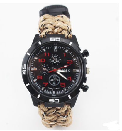 EMAK Survival Watch – Compass, Thermometer & Paracord Wristband  