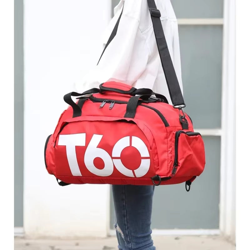 T60 Waterproof Gym Bag – Multifunctional Travel & Training Backpack  