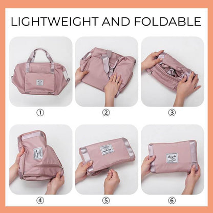 Foldable Waterproof Travel Bag – Large Capacity Gym & Weekend Bag  