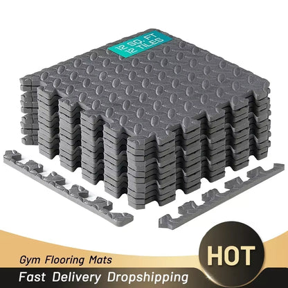 Interlocking EVA Foam Fitness Mats – Non-Slip Gym & Play Tiles (4–20 pcs)  