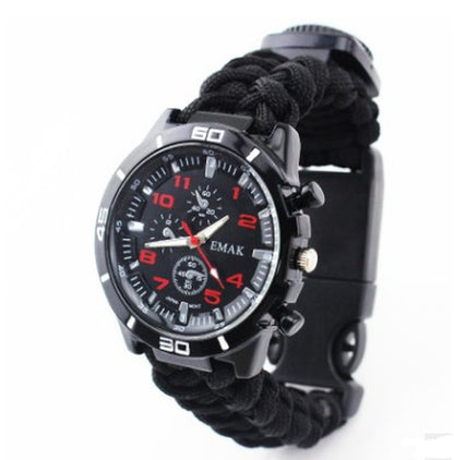 EMAK Survival Watch – Compass, Thermometer & Paracord Wristband  
