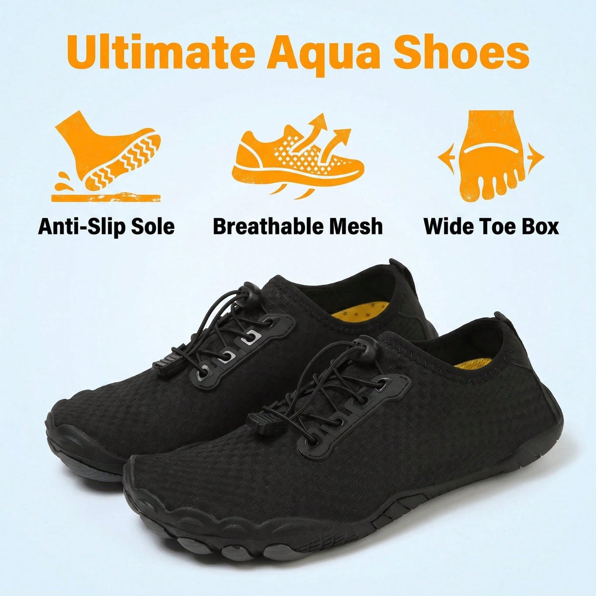 Unisex Barefoot Water Shoes – Quick-Dry for Swimming, Beach & Fitness  
