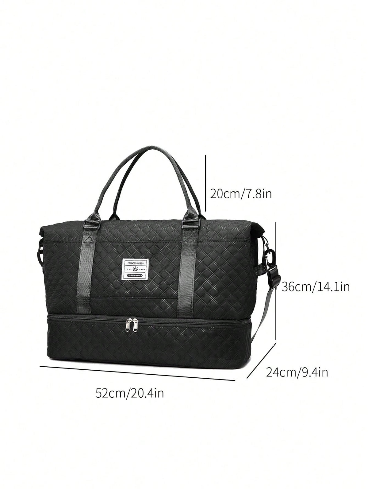 2-Piece Travel Tote Set – Large Capacity Mommy & Gym Bags with Wet/Dry Separation