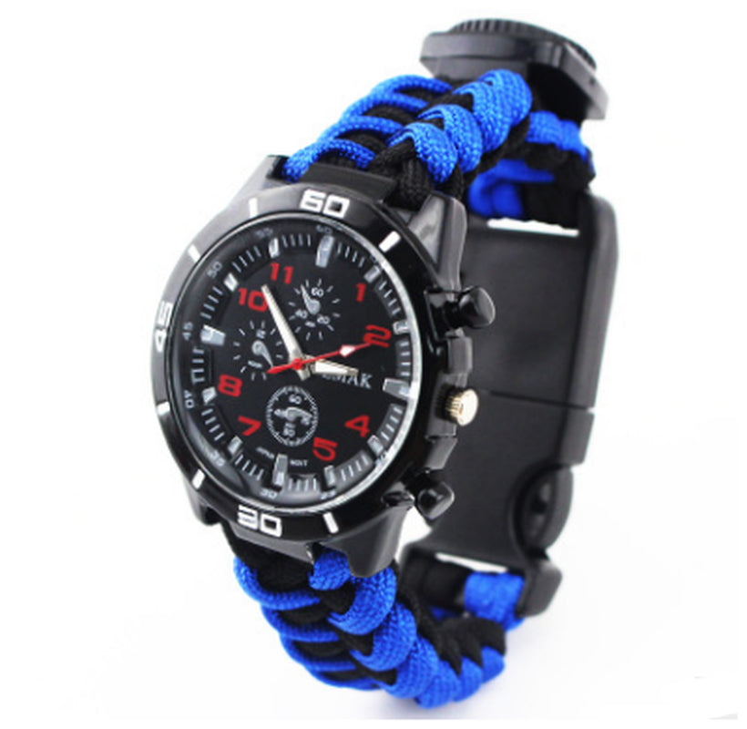 EMAK Survival Watch – Compass, Thermometer & Paracord Wristband  