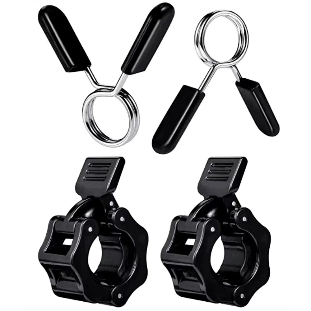 Barbell & Dumbbell Collar Locks – Spring Clips for Weightlifting (25–30 mm)  
