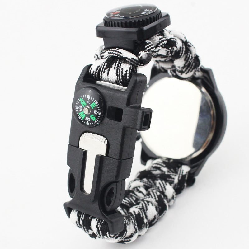 EMAK Survival Watch – Compass, Thermometer & Paracord Wristband  