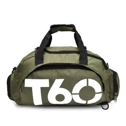 T60 Waterproof Gym Bag – Multifunctional Travel & Training Backpack  