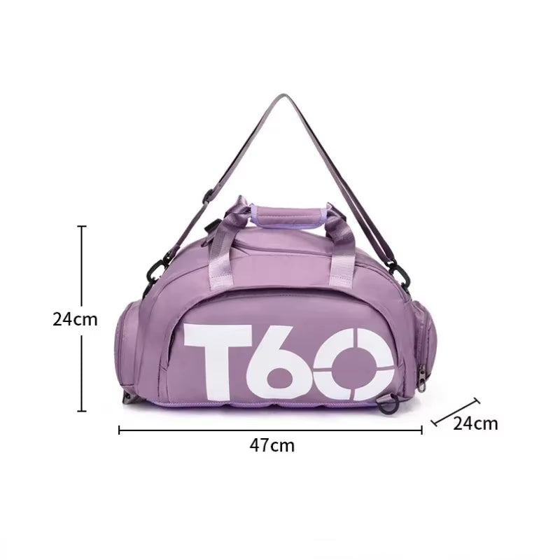 T60 Waterproof Gym Bag – Multifunctional Travel & Training Backpack  