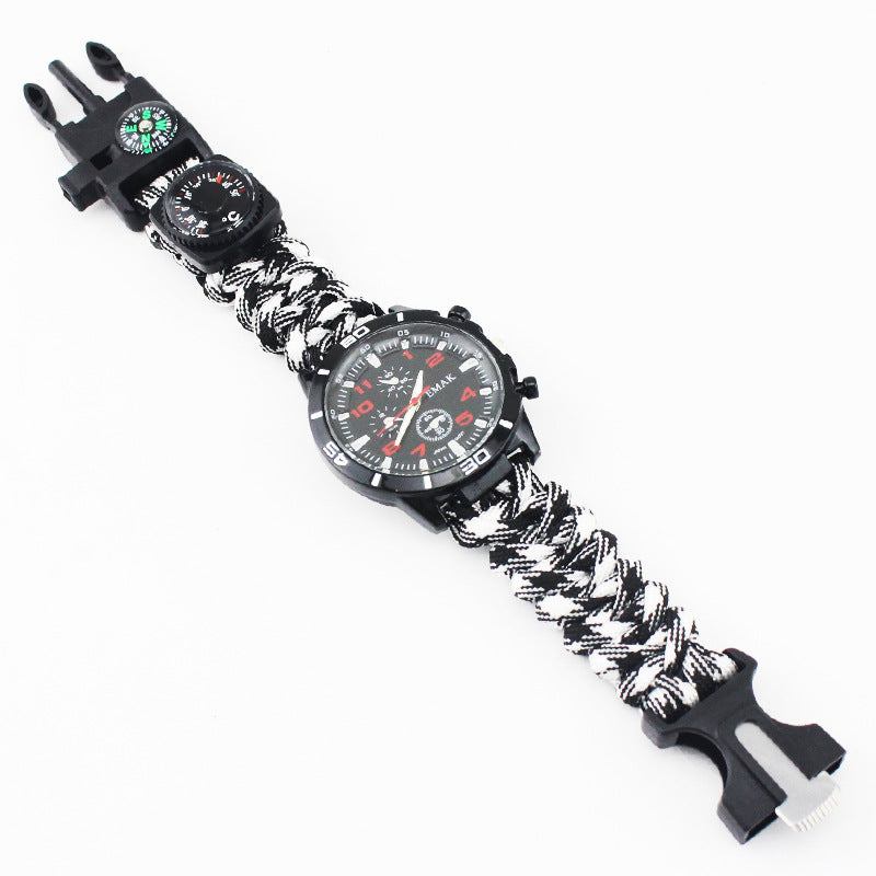 EMAK Survival Watch – Compass, Thermometer & Paracord Wristband  