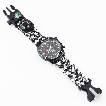 EMAK Survival Watch – Compass, Thermometer & Paracord Wristband  