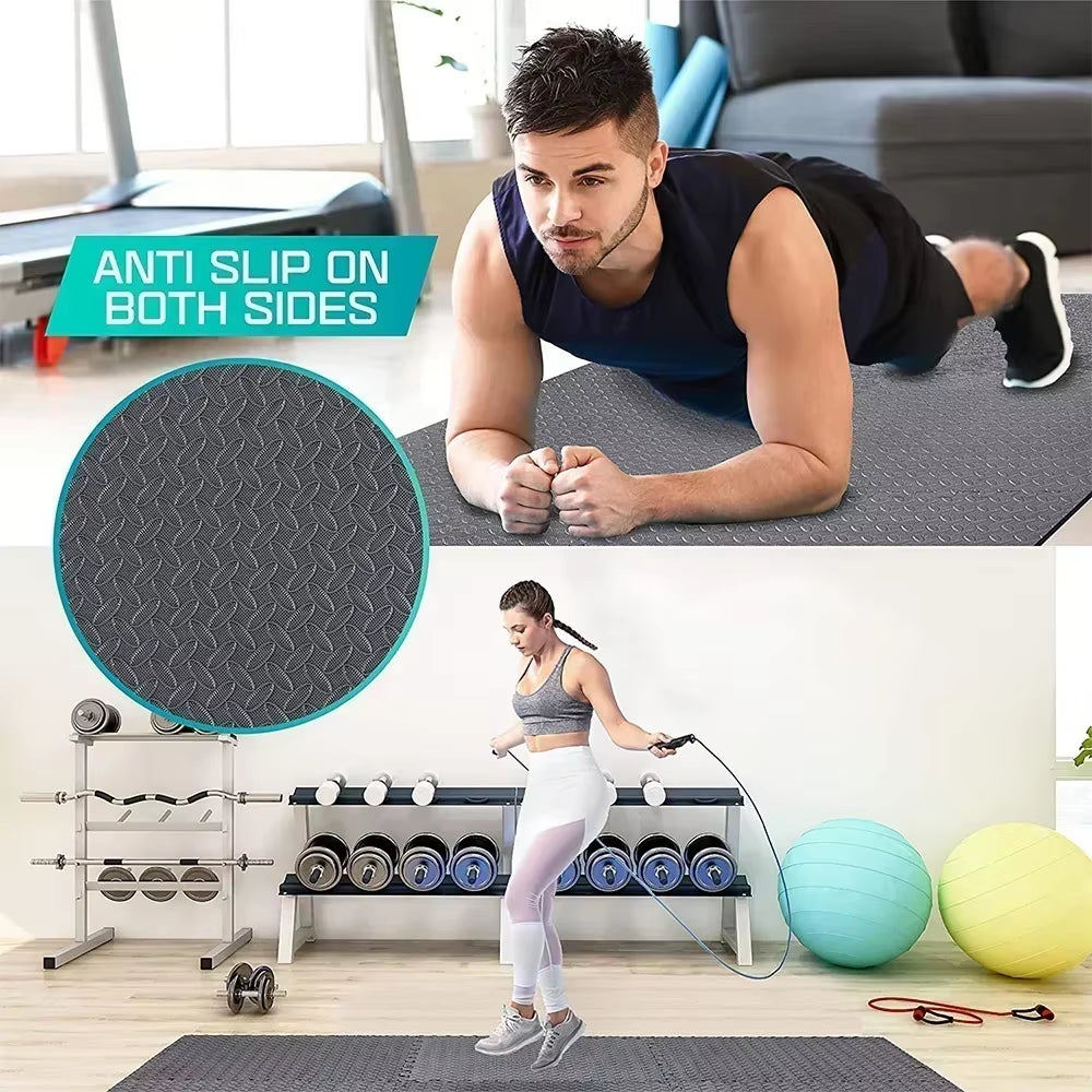 Interlocking EVA Foam Fitness Mats – Non-Slip Gym & Play Tiles (4–20 pcs)  