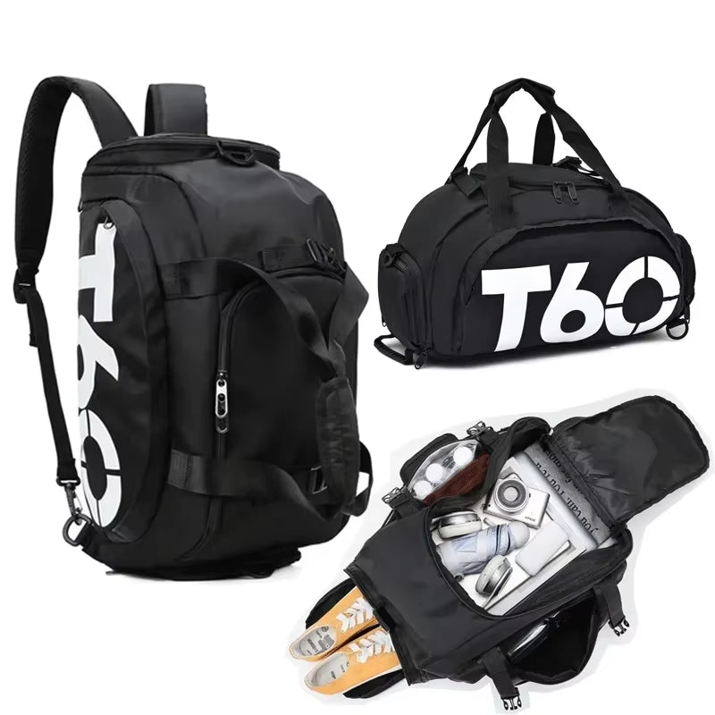 T60 Waterproof Gym Bag – Multifunctional Travel & Training Backpack  