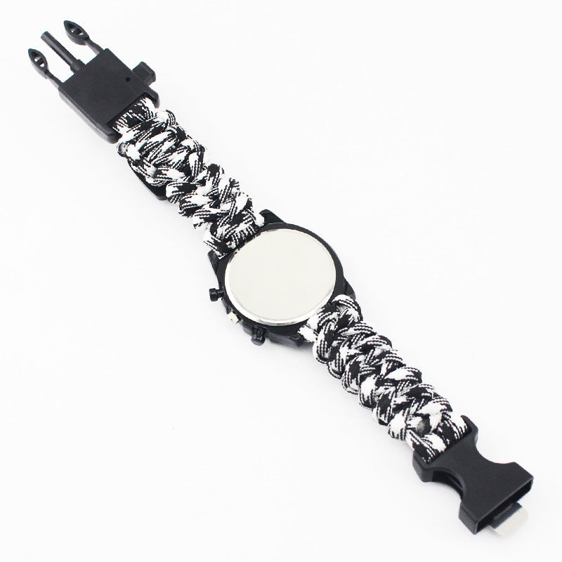 EMAK Survival Watch – Compass, Thermometer & Paracord Wristband  