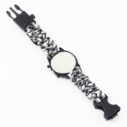 EMAK Survival Watch – Compass, Thermometer & Paracord Wristband  
