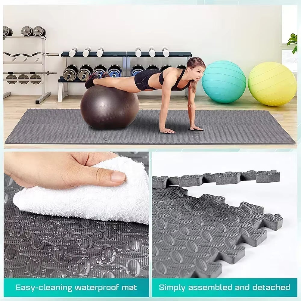 Interlocking EVA Foam Fitness Mats – Non-Slip Gym & Play Tiles (4–20 pcs)  