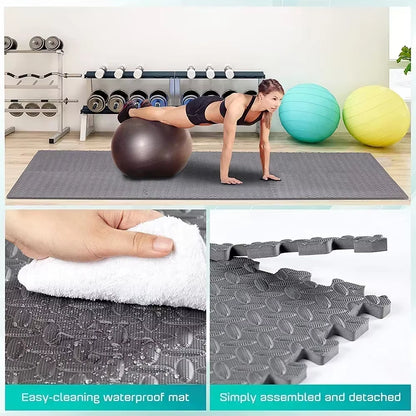 Interlocking EVA Foam Fitness Mats – Non-Slip Gym & Play Tiles (4–20 pcs)  